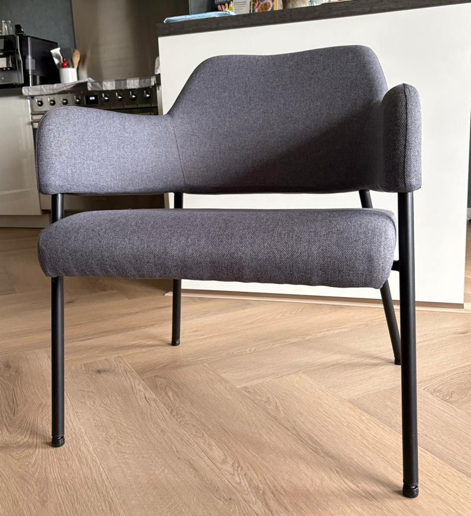 Geijze fauteuil, Ophalen, Zo goed als nieuw, Eén, Stof