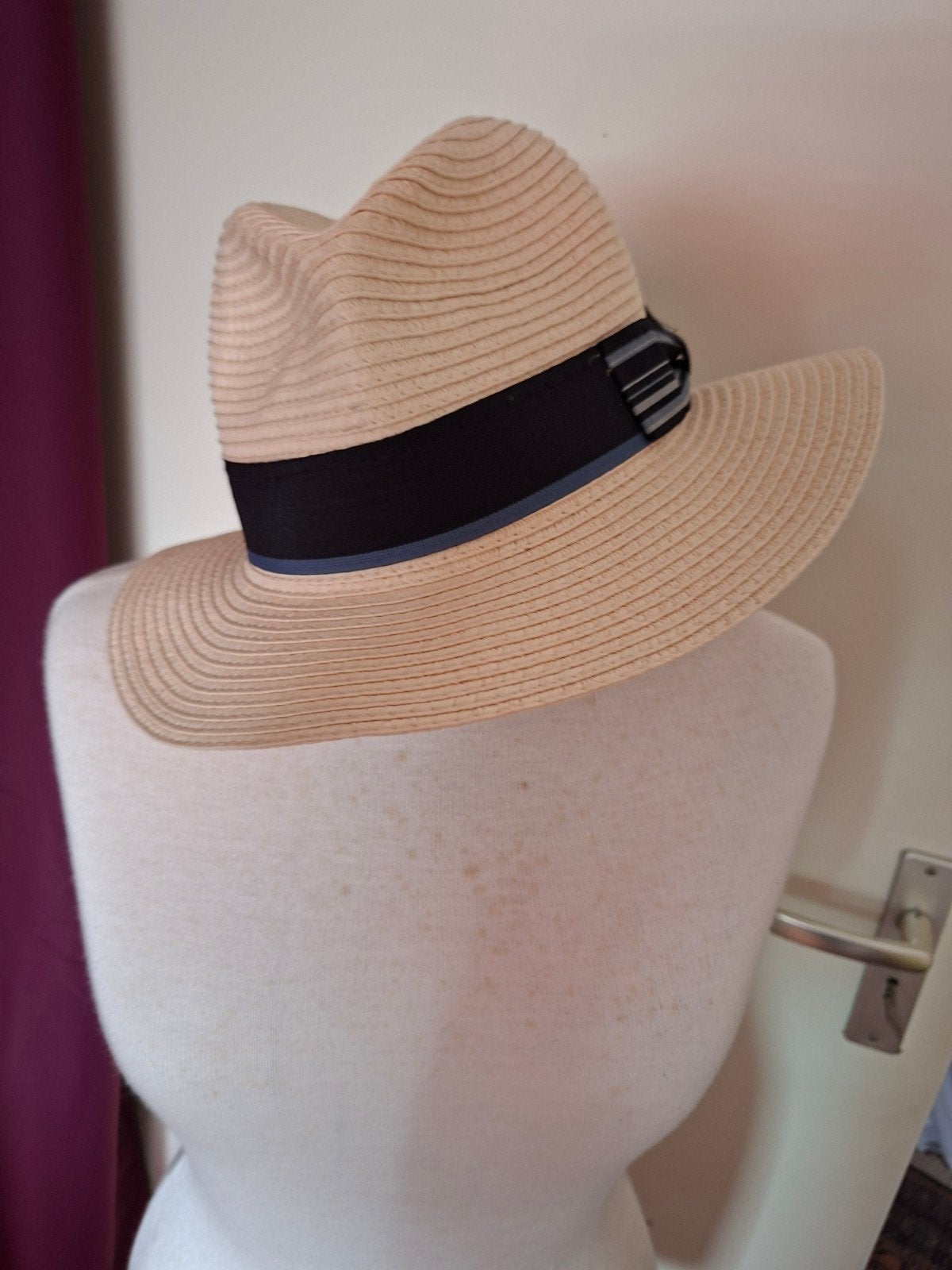 Herman Headwear strohoed - Maat 59CM, Kleding | Dames, Hoeden en Petten, Ophalen, Hoed, Herman Headwear, Zo goed als nieuw