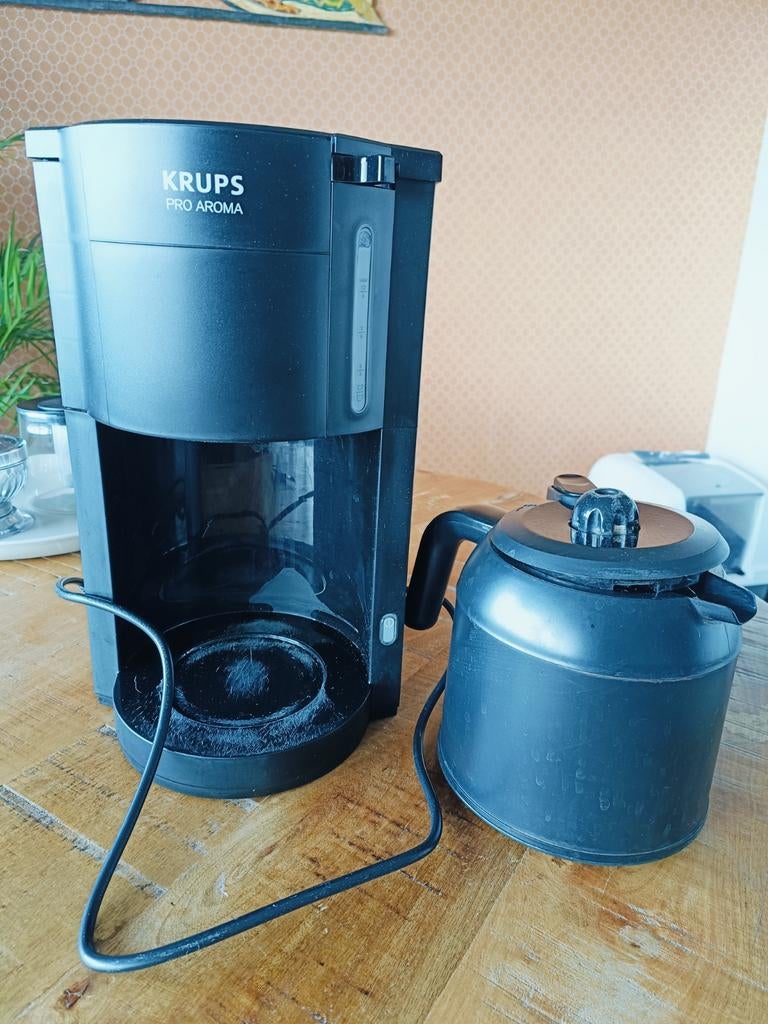 Krups Pro Aroma koffiezetapparaat, Witgoed en Apparatuur, Koffiezetapparaten, Gebruikt, 10 kopjes of meer, Koffiemachine, Gemalen koffie