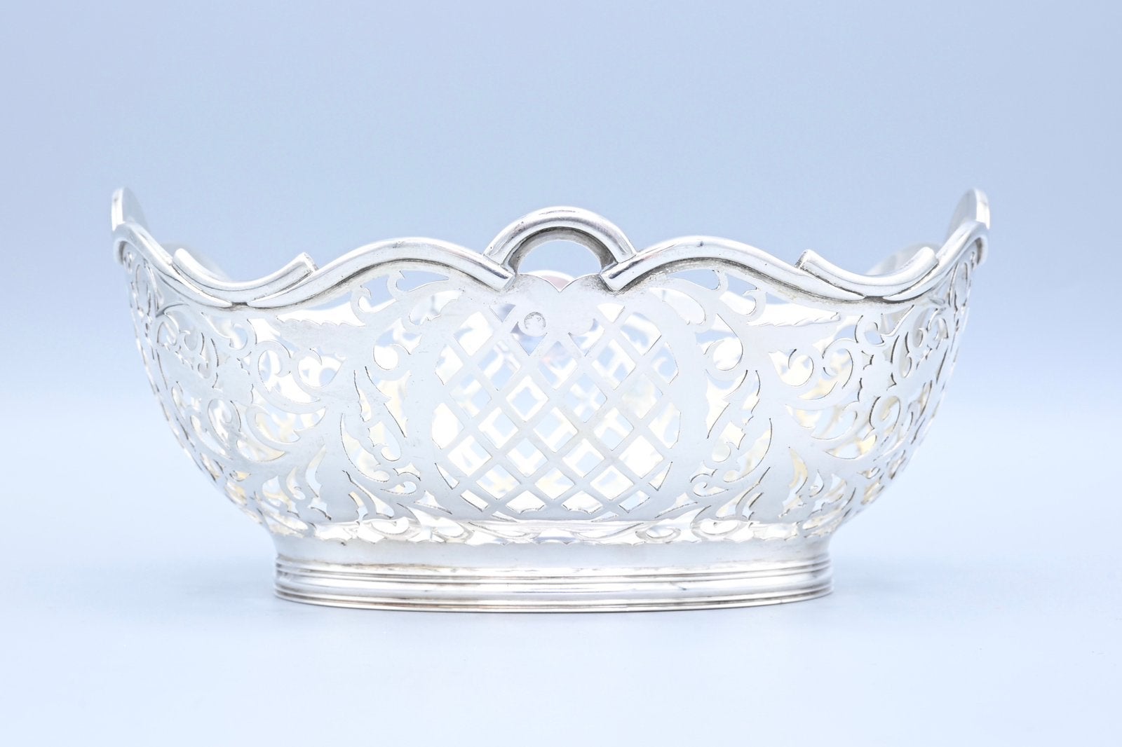 Zilveren bonbonmand, Rococo, Ophalen of Verzenden