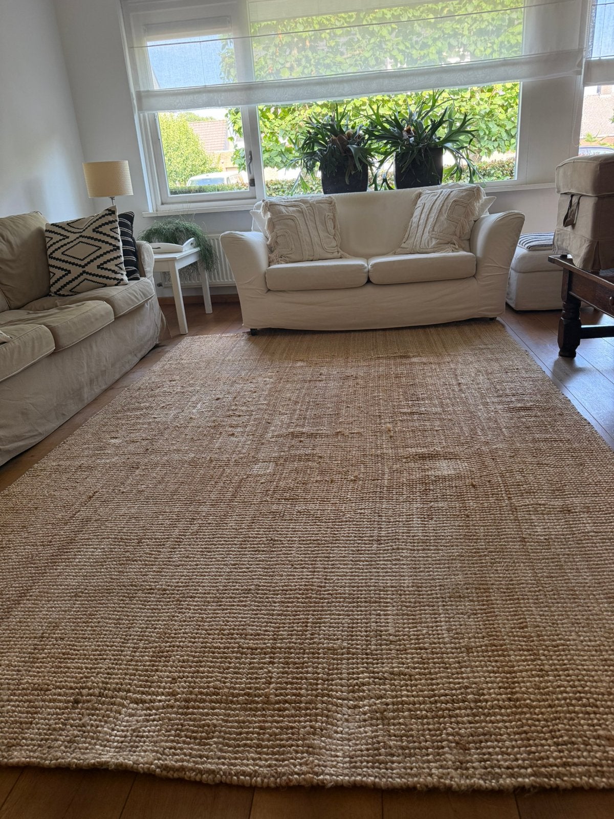 Ikea jute kleed Lohals 200x300 cm, Huis en Inrichting, Ophalen, Beige, 200 cm of meer, Zo goed als nieuw