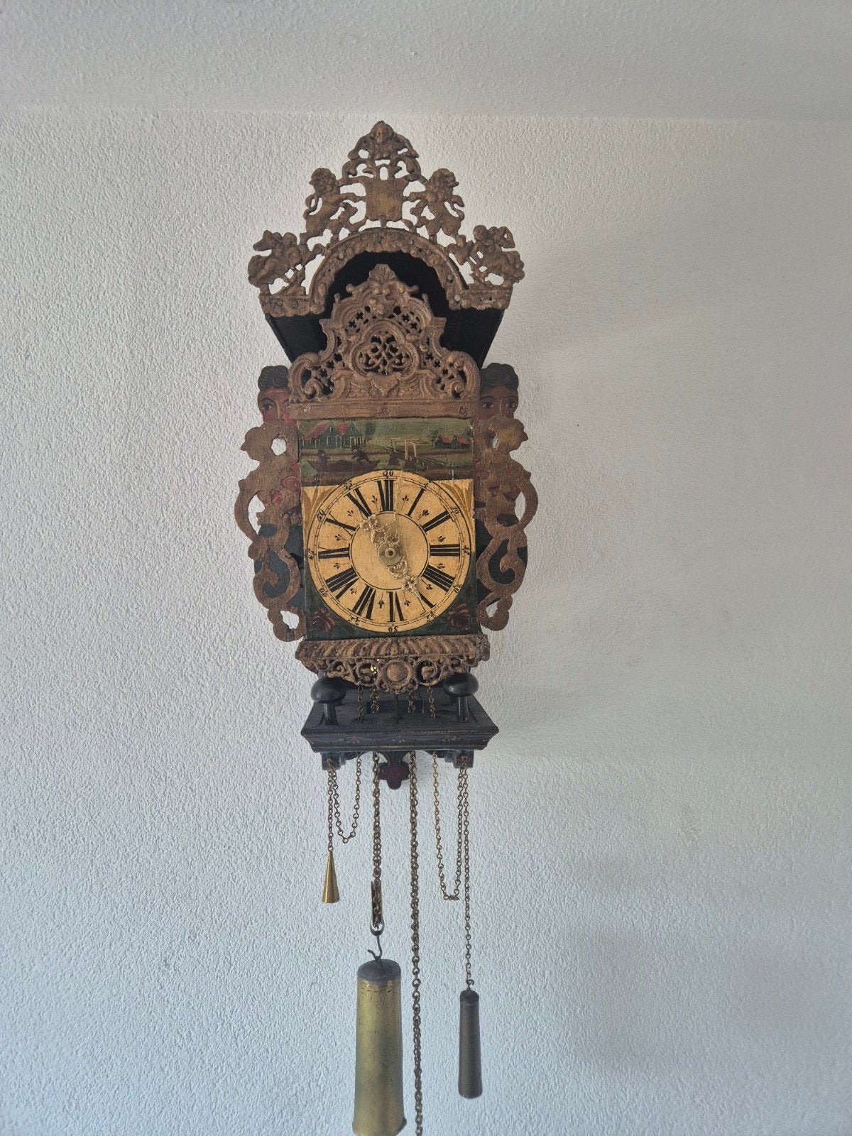 Antieke stoelklok, Antiek en Kunst, Antiek | Klokken, Ophalen
