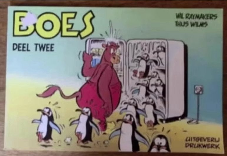 Boes deel twee; Wil Raymakers en Thijs Wilms; leuke strip, Eén stripboek, Ophalen of Verzenden, Gelezen