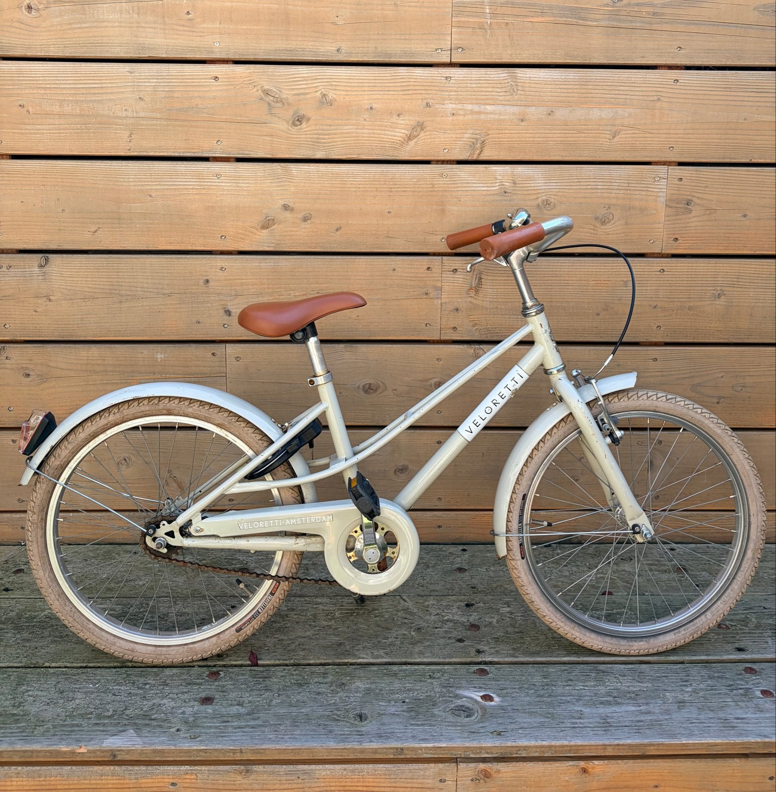 Veloretti Kinderfiets 20 inch - Crème, Ophalen, Gebruikt, Terugtraprem, 20 inch of meer