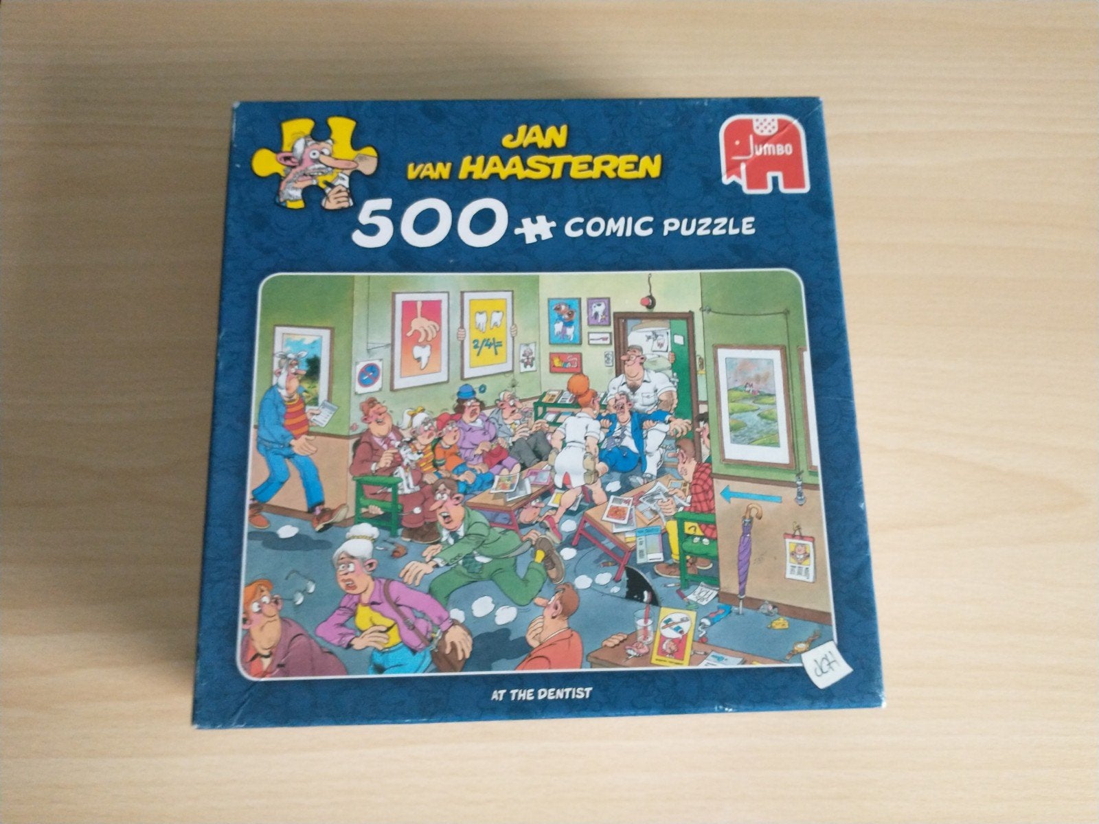 Jan van Haasteren puzzel bij de tandarts 500 stuks, Ophalen of Verzenden, 500 t/m 1500 stukjes, Zo goed als nieuw
