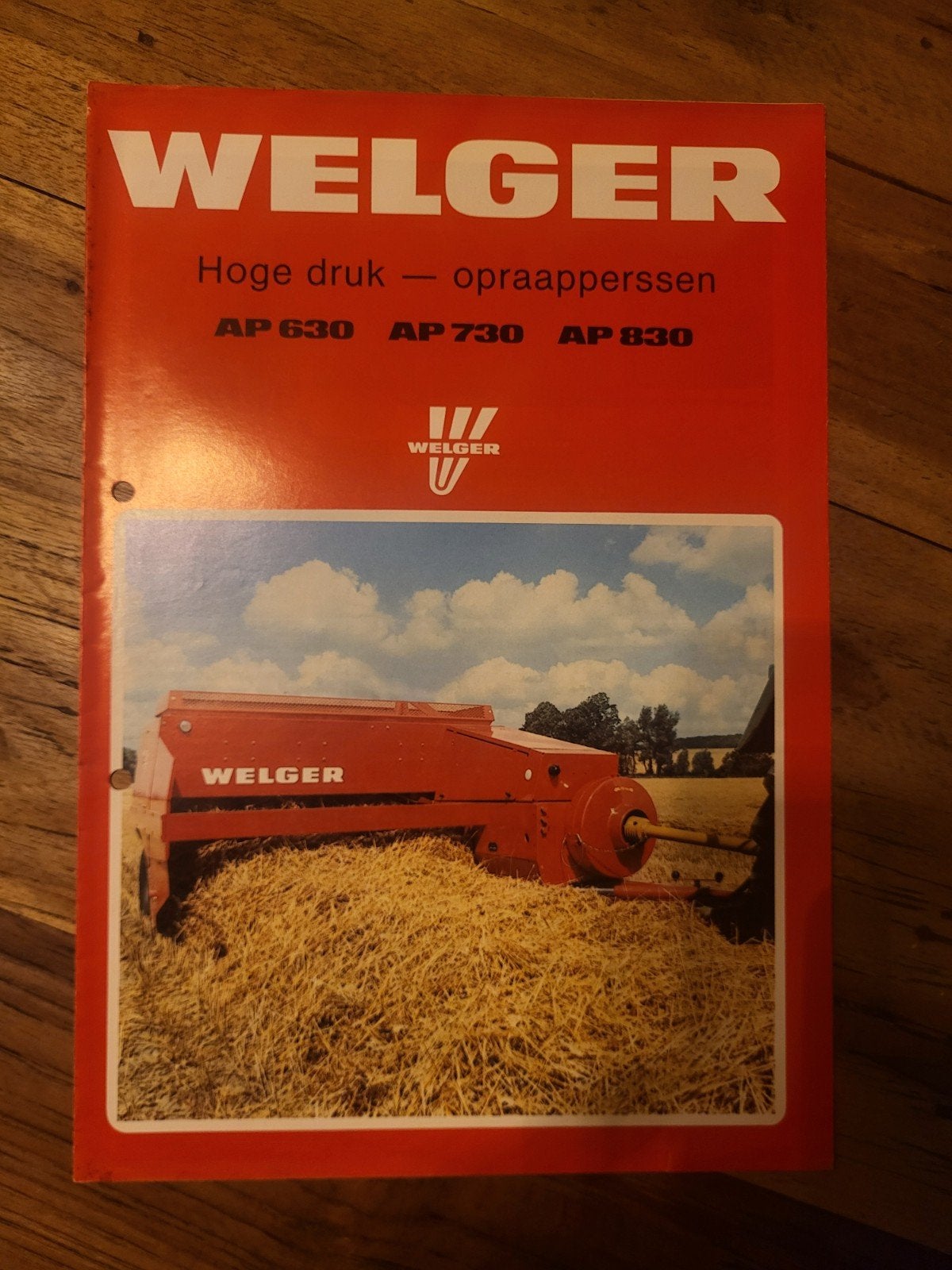 tractor folder Welger AP 630 AP 730 AP 830 hogedruk pers, Ophalen of Verzenden, Zo goed als nieuw