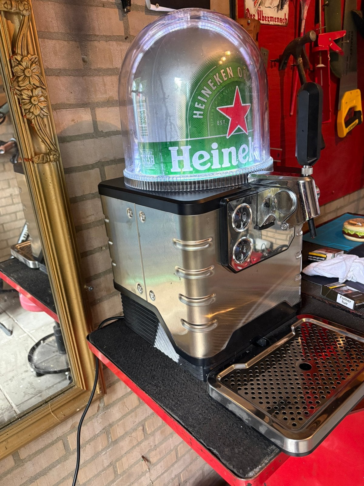 Professionele Heineken Blade Biertap – Perfect voor Keuken, Zilver, Ophalen of Verzenden, Overige materialen, Overige merken