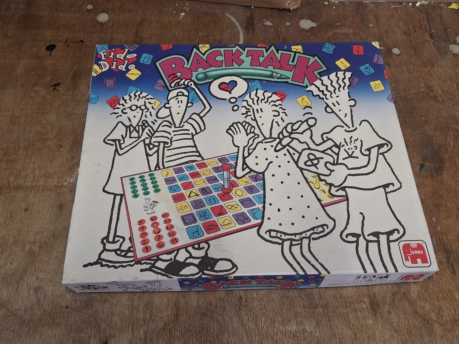 Backtalk Bordspel - Fido Dido Editie 7 UP uit 1985, Vijf spelers of meer, Ophalen of Verzenden, Gebruikt, Jumbo