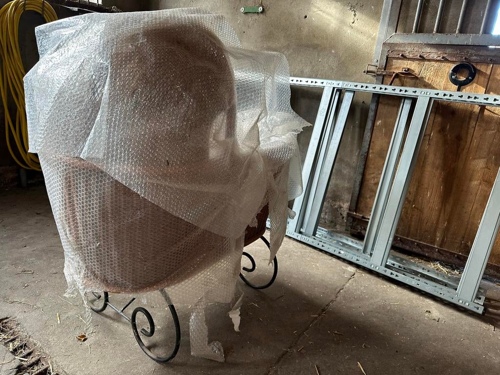 NIEUWE wieg incl. matras en bekleding, smeedijzer onderstel, Ophalen of Verzenden, Nieuw, Wieg