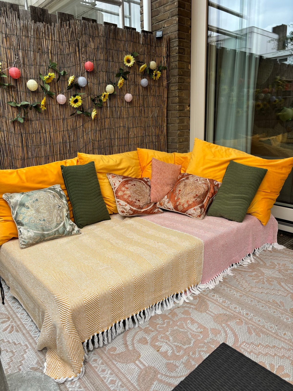 Comfortabele loungeset compleet voor 8 personen, Ophalen, Gebruikt, 8 zitplaatsen, Loungeset