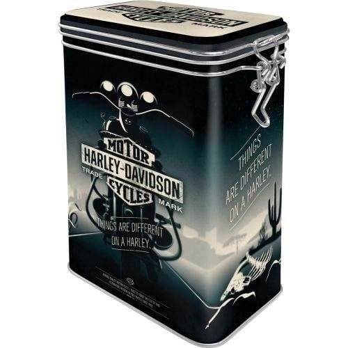 Harley Davidson Clipbox reclame voorraadblik deco blik, Ophalen of Verzenden, Nieuw, Auto's