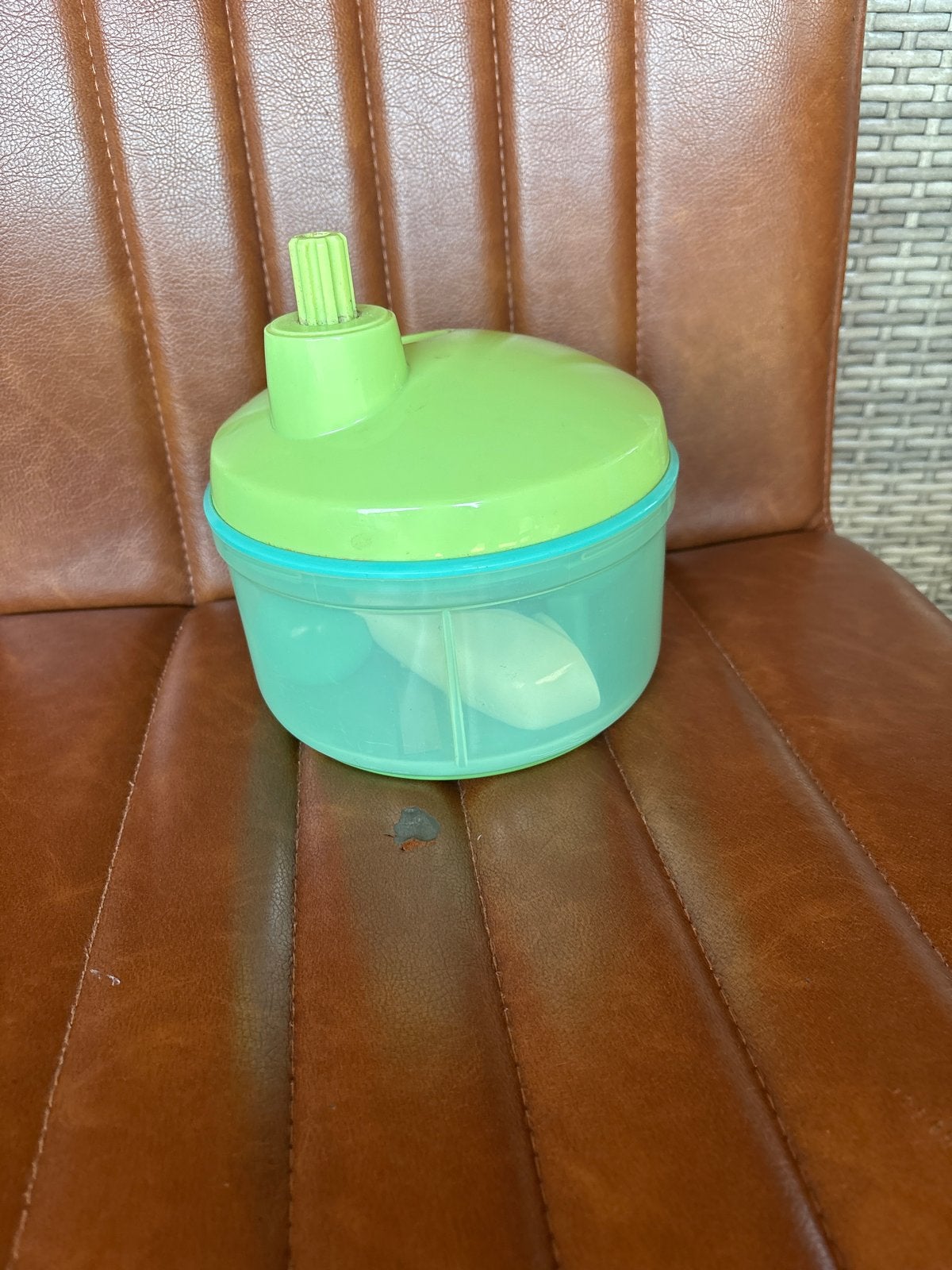Tupperware Quick Chef Junior - Groen/Blauw, Ophalen, Gebruikt, Overige typen, Met deksel