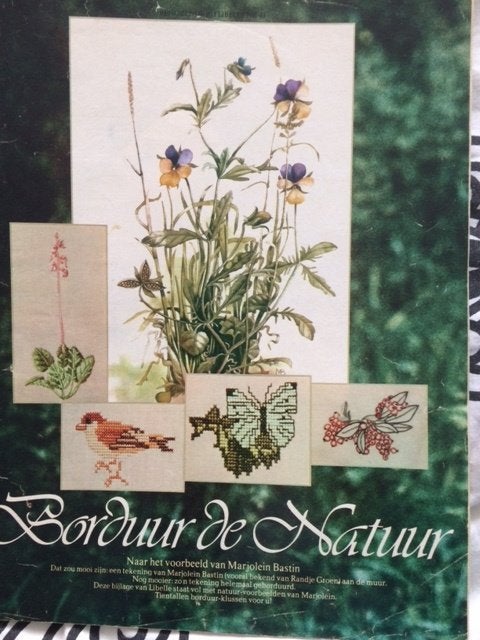 bijlage van libelle borduur de natuur van Marjolein Bastin, Ophalen of Verzenden, Gebruikt, Handborduren, Patroon