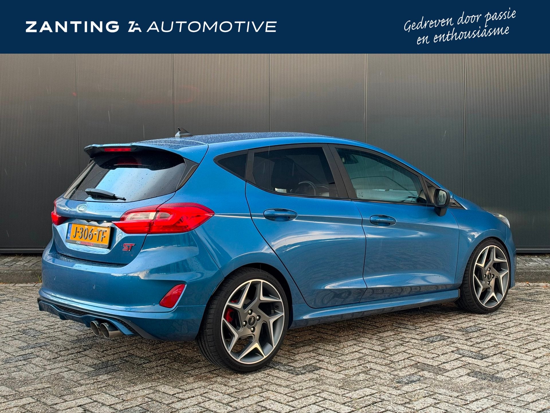 Ford Fiesta 1.5 E.B. ST-3 | Origineel Nederlands | Milltek |, Auto's, Voorwielaandrijving, Dealer onderhouden, Gebruikt, Blauw