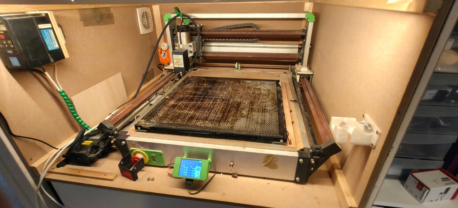 DIY RS-CNC Router + 22W Laser, Ophalen, Gebruikt, Elektrisch, Overige soorten