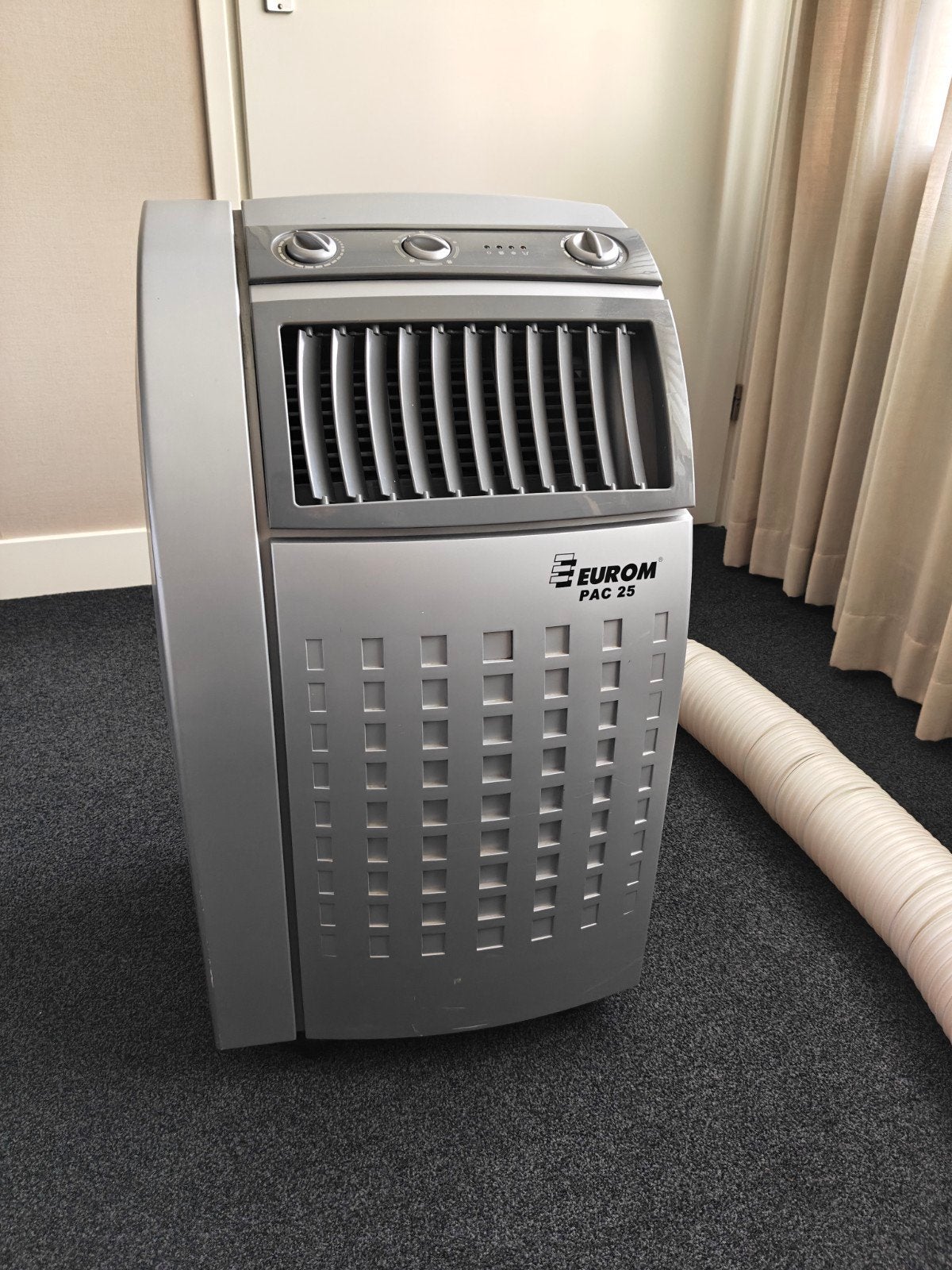 Eurom PAC 25 Mobiele airco, Ophalen, Gebruikt, Minder dan 60 m³, 3 snelheden of meer