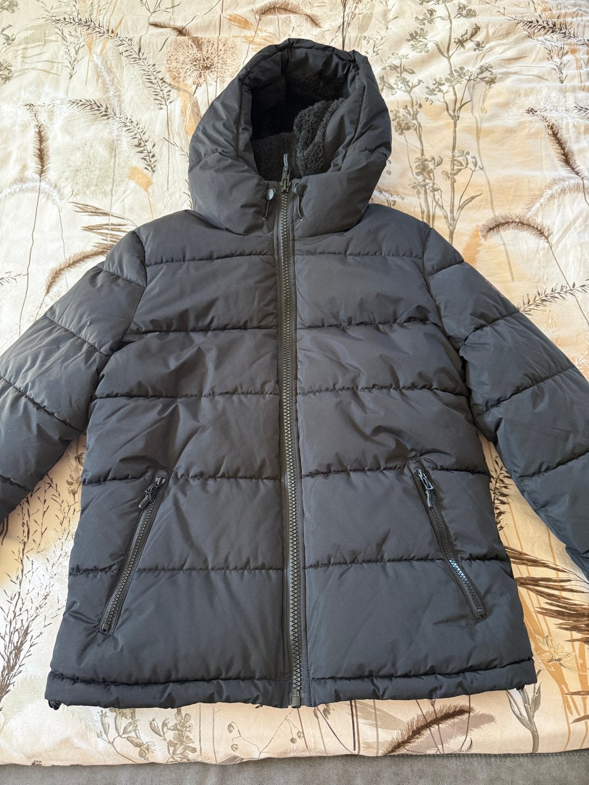 Superdry winterjas zwart, Ophalen of Verzenden, Nieuw, Maat 38/40 (M), Zwart