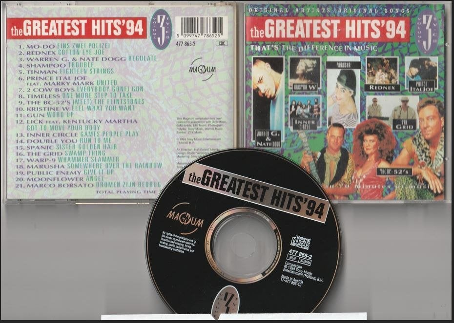 The Greatest Hits '94 Volume 3 - Verzamelalbum, Cd's en Dvd's, Ophalen of Verzenden, Gebruikt, Pop