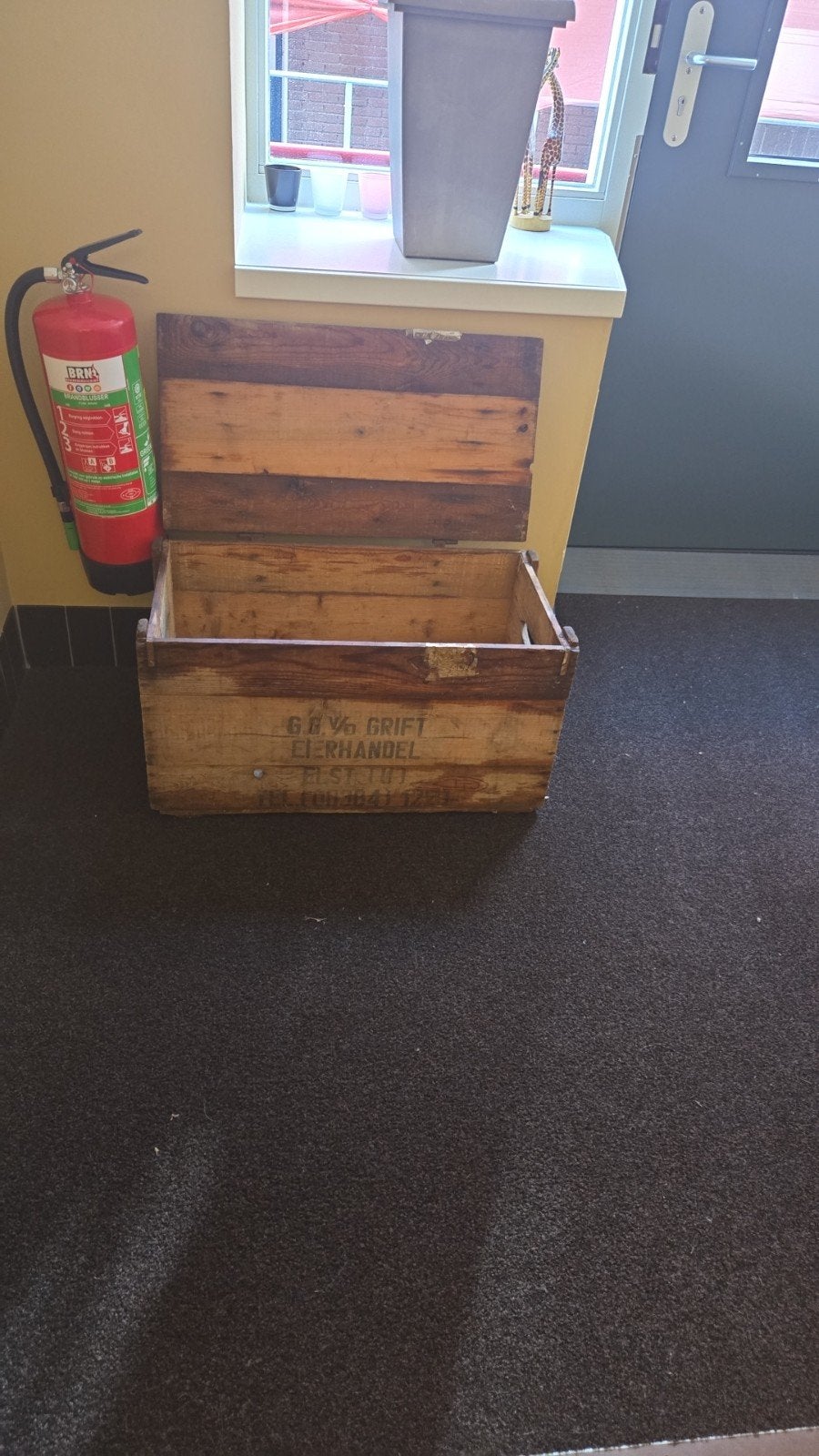 Mooie oude kist!, Ophalen, Minder dan 50 cm, Gebruikt, 50 tot 100 cm