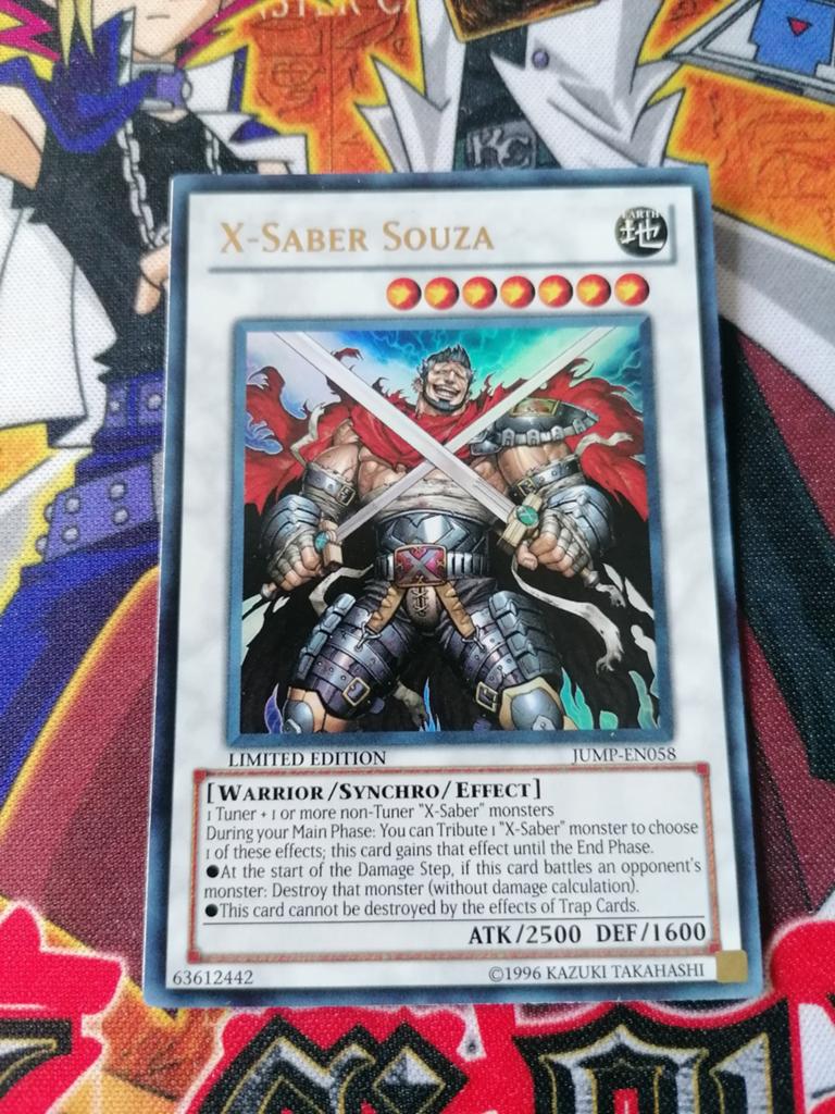 X Saber Souza - Ultra Rare Shonen JUMP Magazine Promo YGO, Ophalen of Verzenden, Zo goed als nieuw, Foil