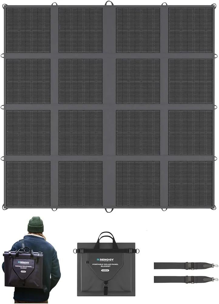 2x Renogy 400w opvouwbare zonnepanelen, Ophalen of Verzenden, Zo goed als nieuw