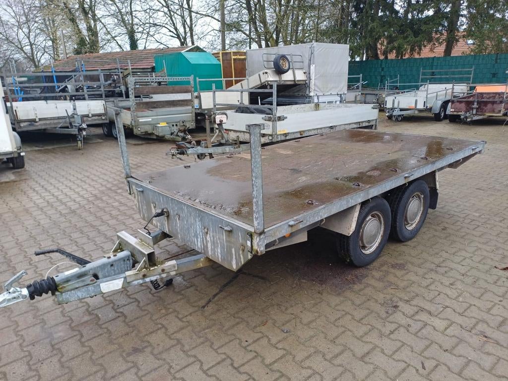 Plateauwagen met rijplaten, Ophalen of Verzenden
