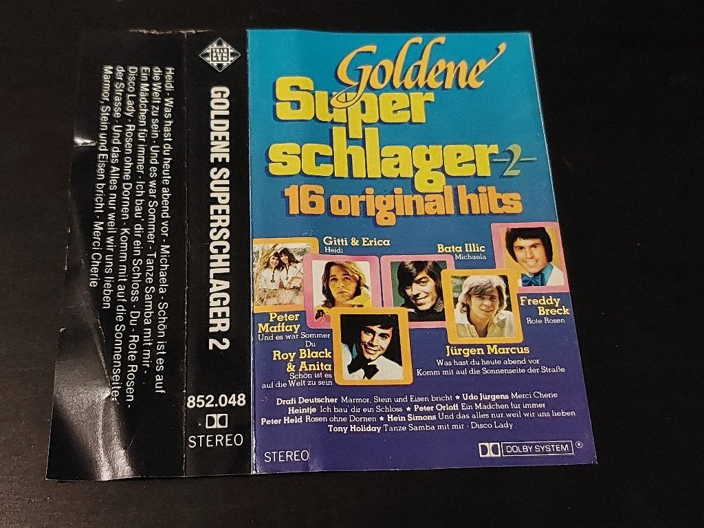 GOLDENE SUPERSCHLAGER 2 (MC), Cd's en Dvd's, Cassettebandjes, Ophalen of Verzenden, Zo goed als nieuw, Origineel, 1 bandje