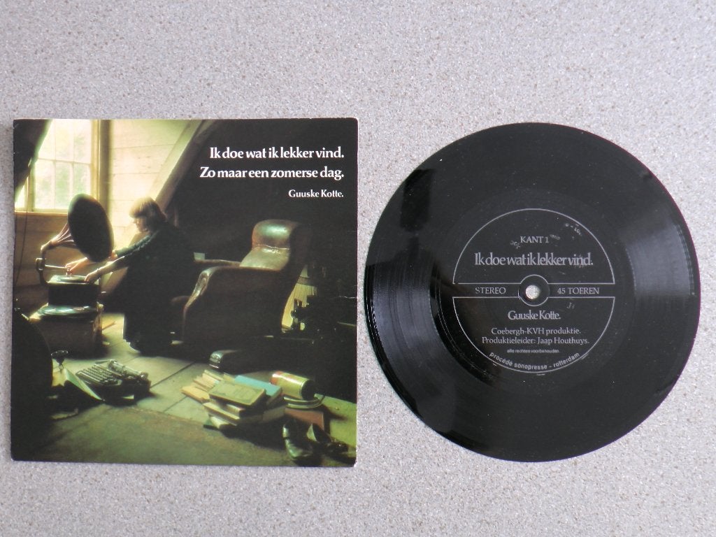Guuske Kotte - Ik doe wat ik lekker vind Reclame single, Cd's en Dvd's, Gebruikt, 7 inch, Nederlandstalig, Fotohoes
