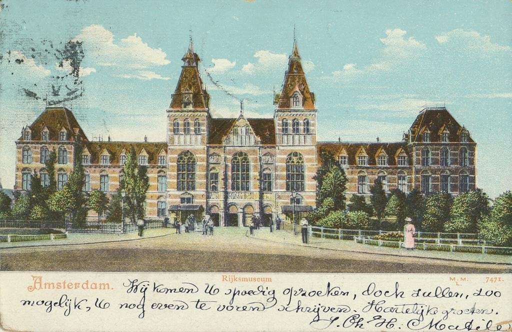 Amsterdam - Rijksmuseum [003-7085, Verzenden, 1920 tot 1940, Gelopen, Noord-Holland