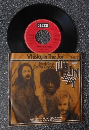 Thin Lizzy - whisky in the jar (vanaf € 6,50), Ophalen of Verzenden, Zo goed als nieuw, 7 inch, Pop