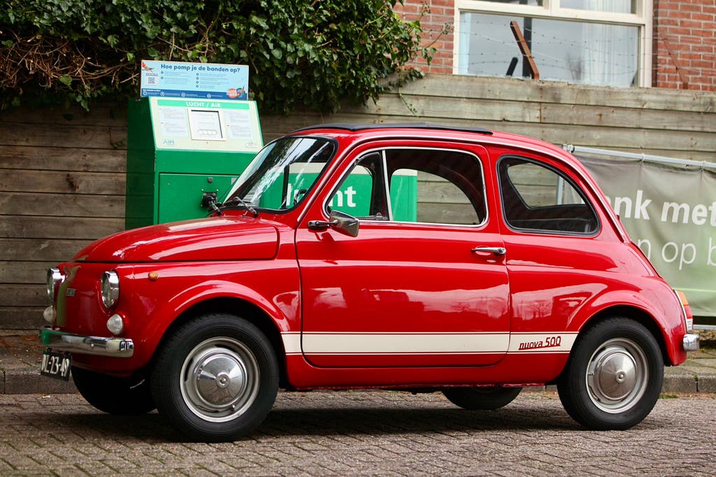 Fiat 500 nuova - 1968 - oldtimer - Rood, foto 2