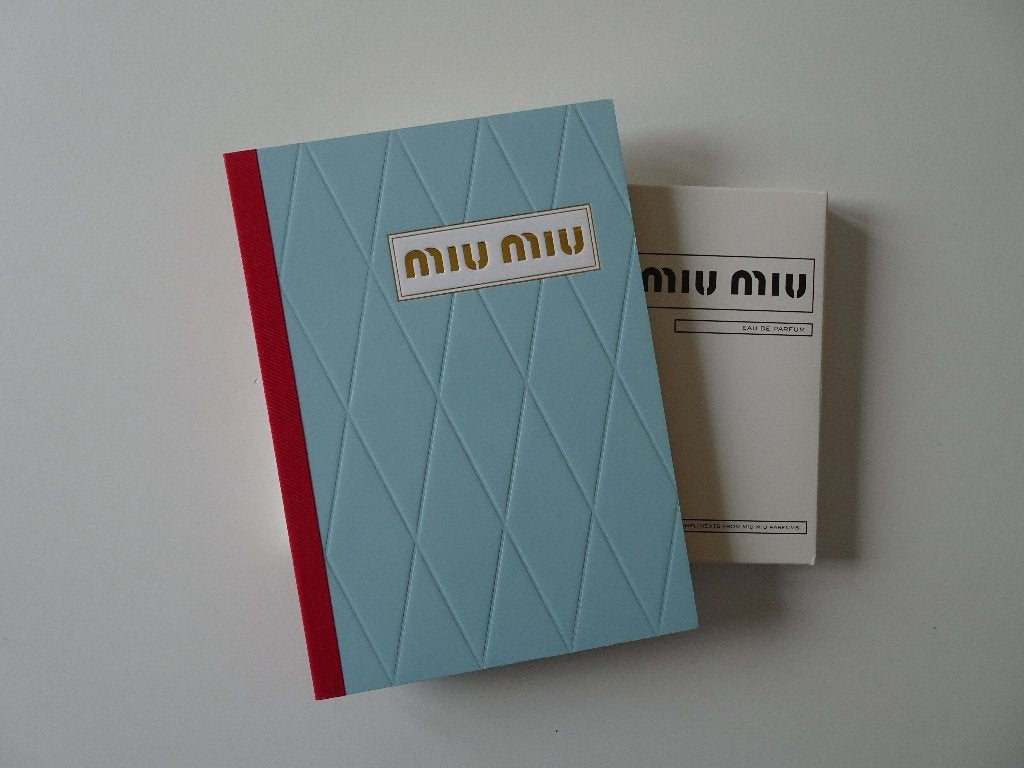 MIU MIU notitieboek notebook cahier blauw, Ophalen of Verzenden, Nieuw, A5