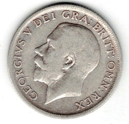 26-1764 Engeland shilling 1920, Ophalen of Verzenden, Overige landen, Losse munt, Zilver