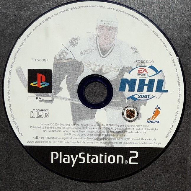 PS2 - NHL 2001 - PlayStation 2 ijshockey Spel Game, 1 speler, Ophalen of Verzenden, Zo goed als nieuw, Vanaf 3 jaar
