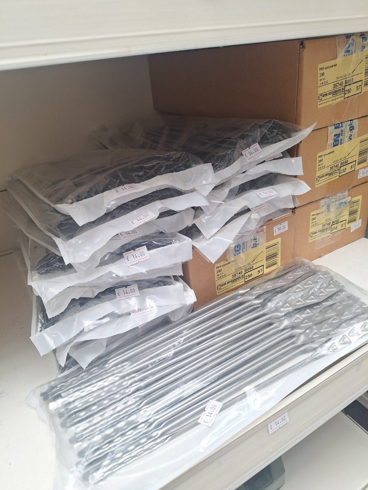 Prik-spouwanker rvs per 50 stuks en doos 250 stuks, Overige typen, Nieuw, Ophalen of Verzenden, Minder dan 50 mm