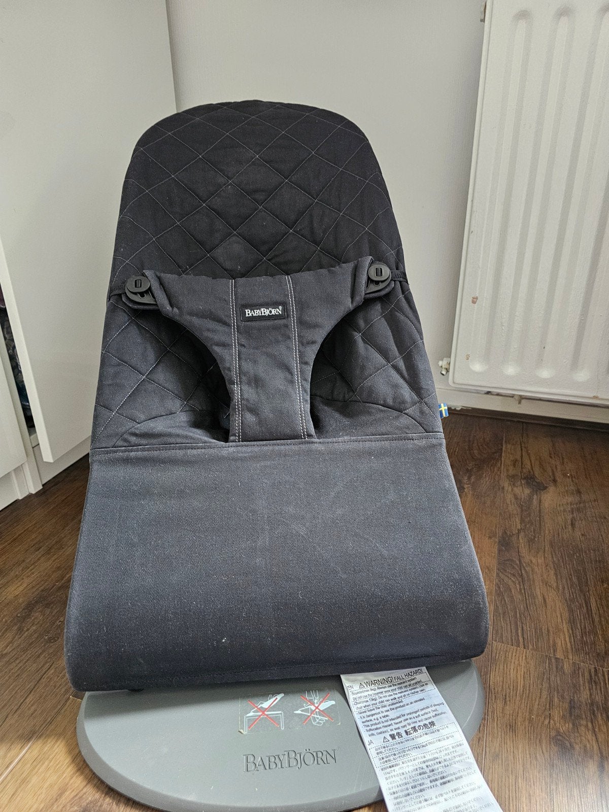 BabyBjörn Wipstoel Bliss Zwart - Zo goed als nieuw, Overige merken, Verstelbaar, Wipstoel, Ophalen of Verzenden