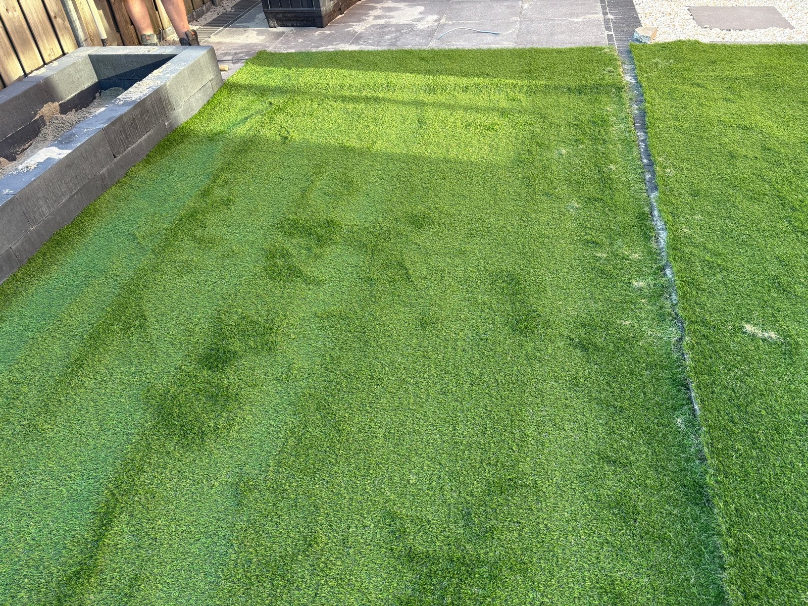 Kunstgras 7.7 m² - Medium High Luxe 40mm met toebehoren, Tuin en Terras, Ophalen, Zo goed als nieuw, Minder dan 10 m², Kunstgras