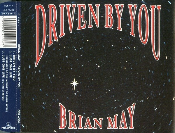 BRIAN MAY CD SINGLE DRIVEN BY YOU QUEEN, Ophalen of Verzenden, Zo goed als nieuw, Pop