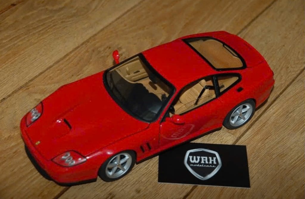 Ferrari 575 M Marranello rosso corsa Hotwheels elite WRH, Verzenden, Zo goed als nieuw, Auto, Hot Wheels