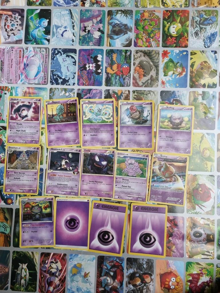 Oude Psychic Pokémon Kaarten - Diverse Collectie, Ophalen of Verzenden, Gebruikt, Meerdere kaarten