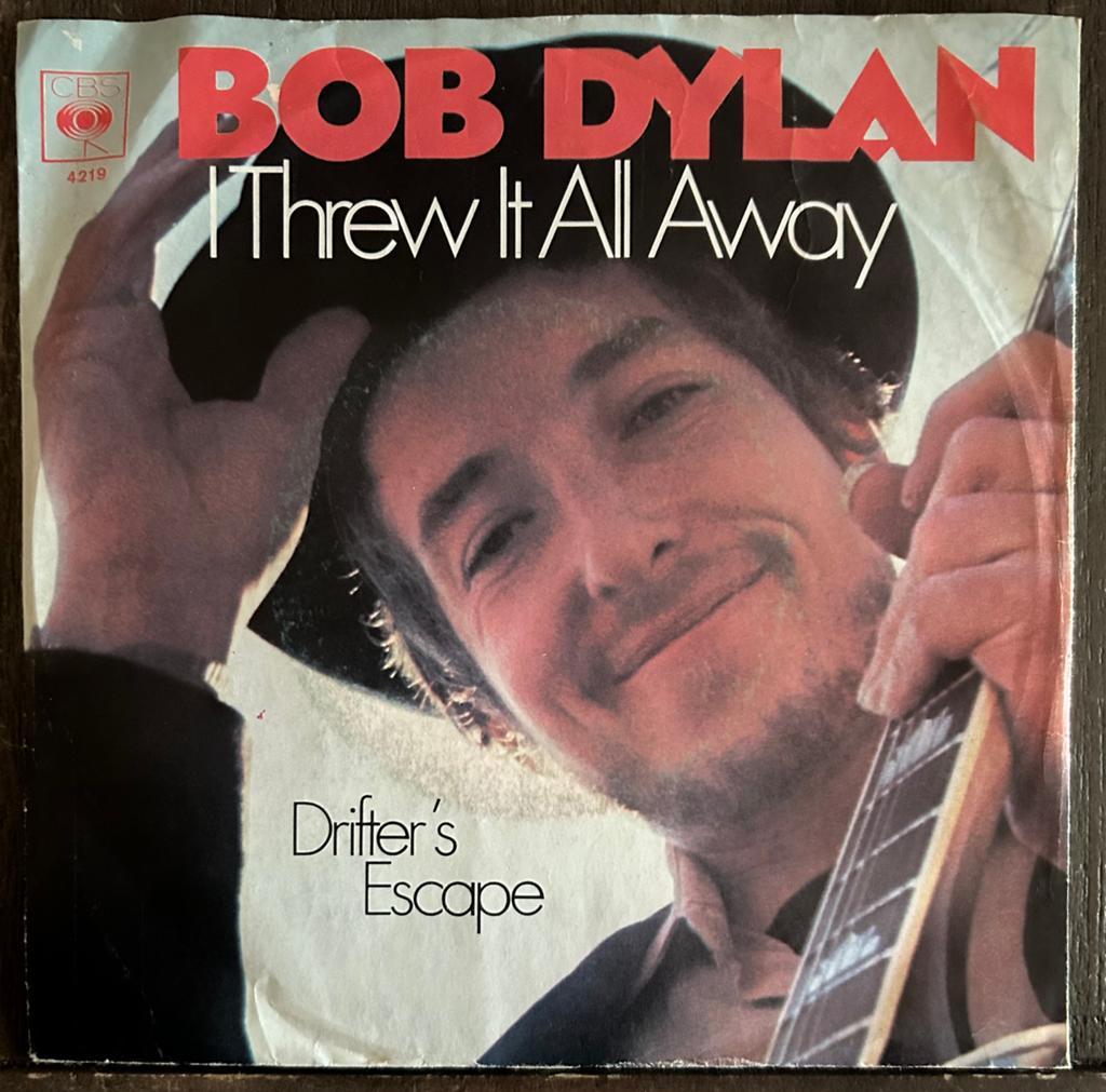 Bob Dylan - I Threw It All Away / Drifter's Escape Single, Cd's en Dvd's, Vinyl Singles, Gebruikt, Originele persing, 7 inch, Single