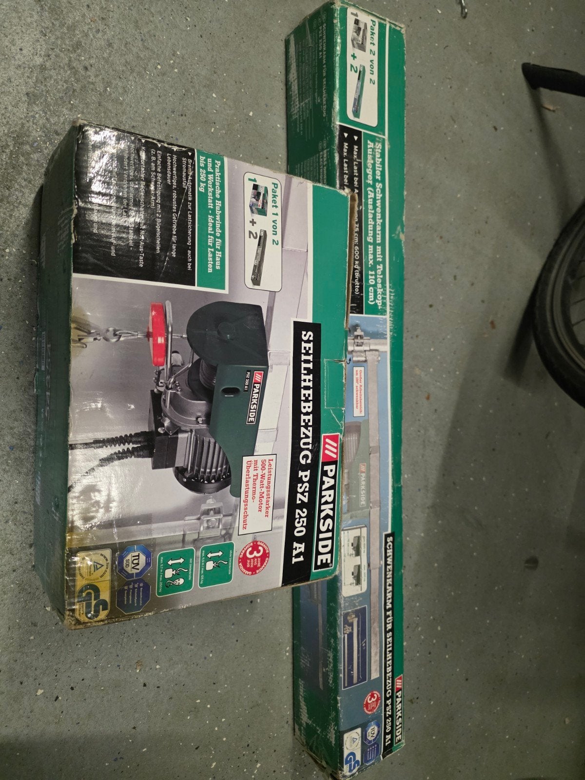 Nieuw in doos | Parkside PSZ 250 A1 elektrische kabeltakel, Ophalen of Verzenden, Nieuw