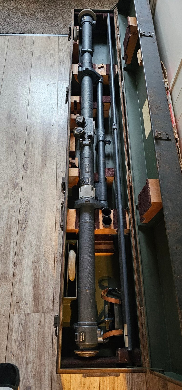 Zeer zeldzame 2 meter entfennerungsmesser van Nedinsco JUX., Ophalen, Landmacht, Duitsland