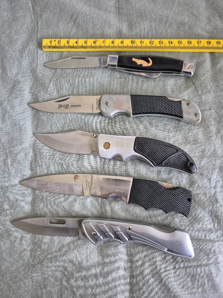 Messen 5x, Ophalen of Verzenden, Overige soorten, Overige gebieden, Mes of Dolk