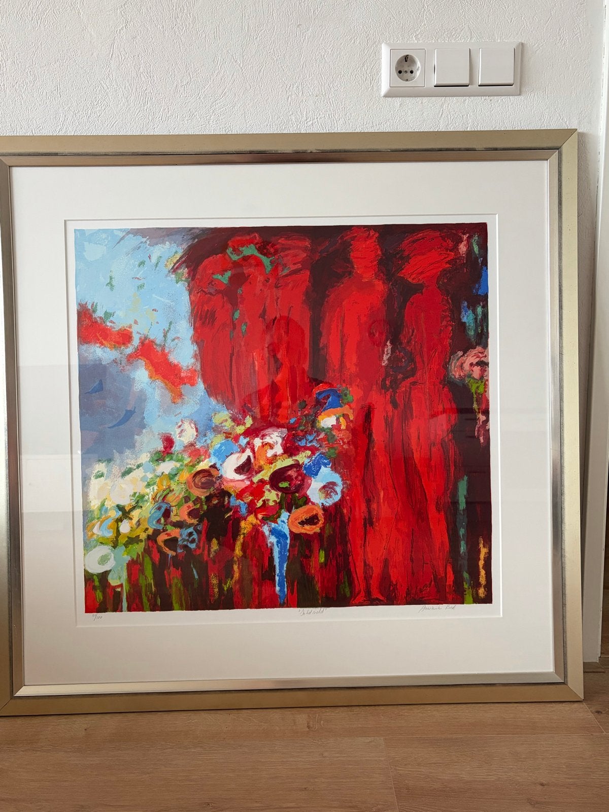 Gelimiteerde oplage print 'In het veld' door Anneke Bok, Ophalen, Figuren, Papier/karton, Print