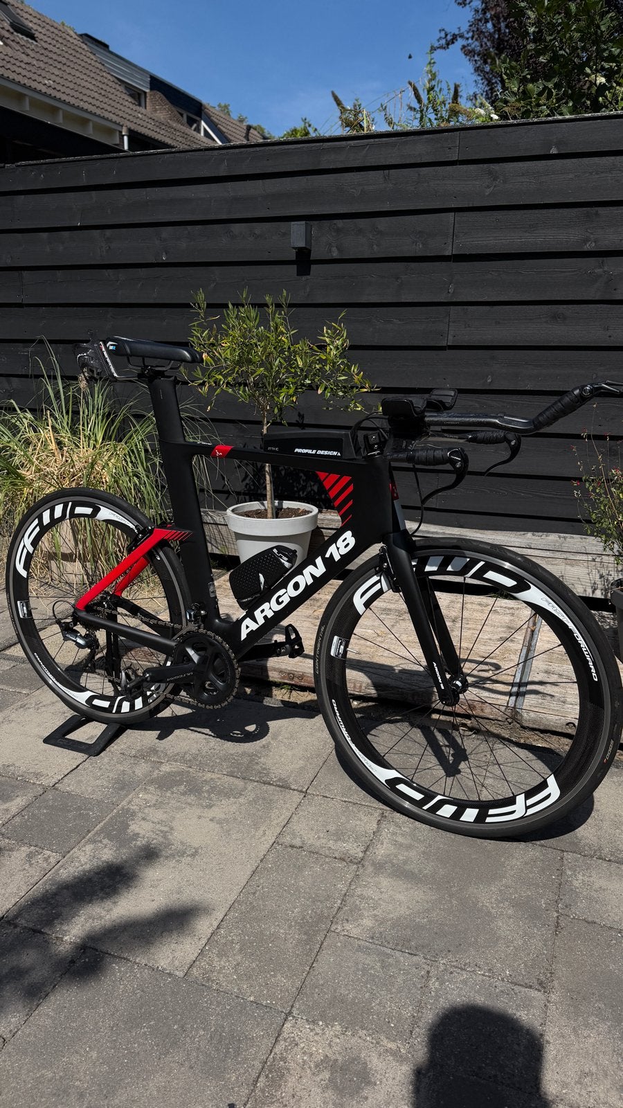 Argon 18 E-117 Triatlonfiets - Ultegra, Fietsen en Brommers, Fietsen | Racefietsen, 28 inch, Gebruikt, Carbon, 15 tot 20 versnellingen
