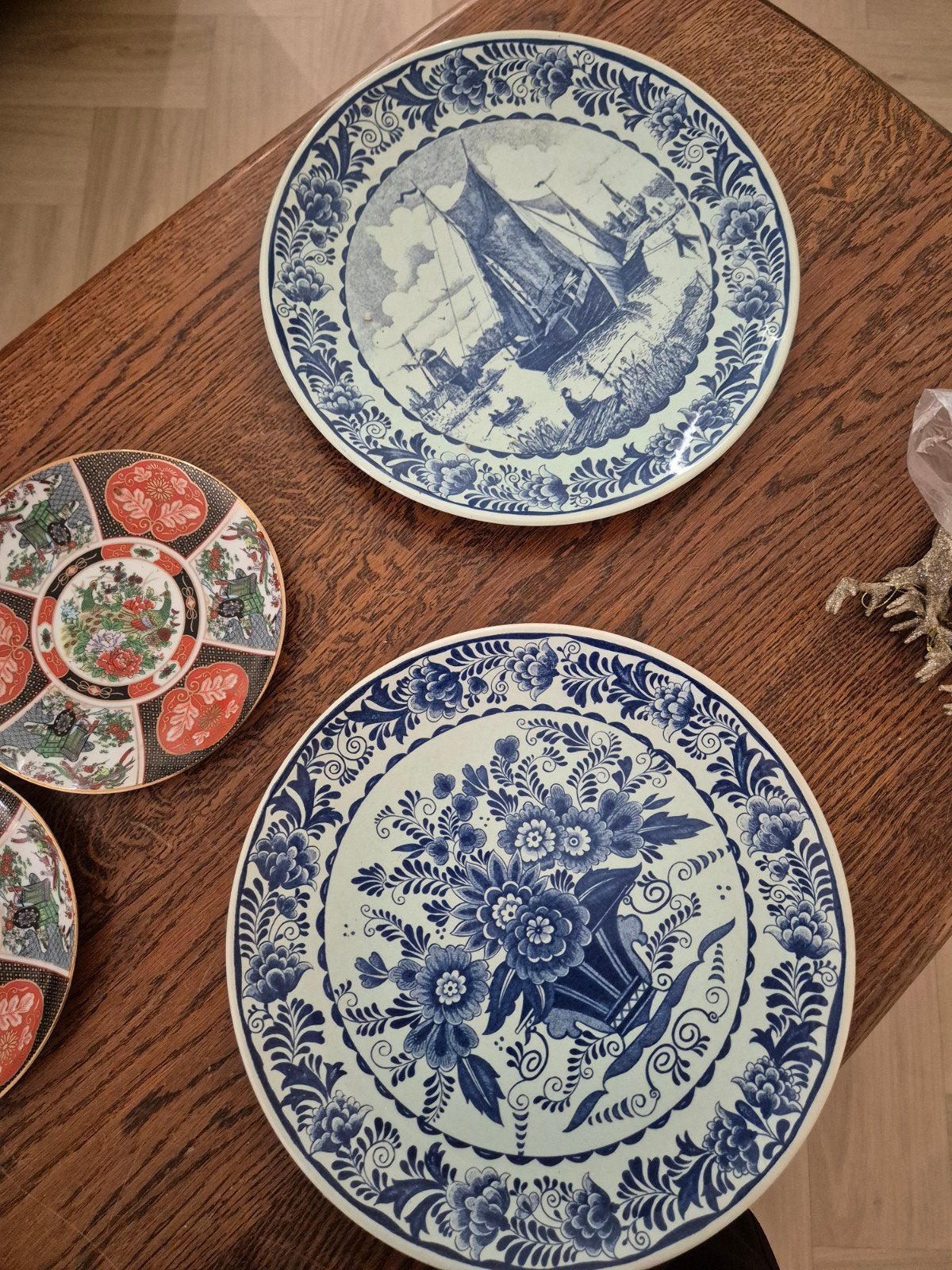 diverse delfts blauw  rood en blauw kruikje, Antiek en Kunst, Ophalen of Verzenden