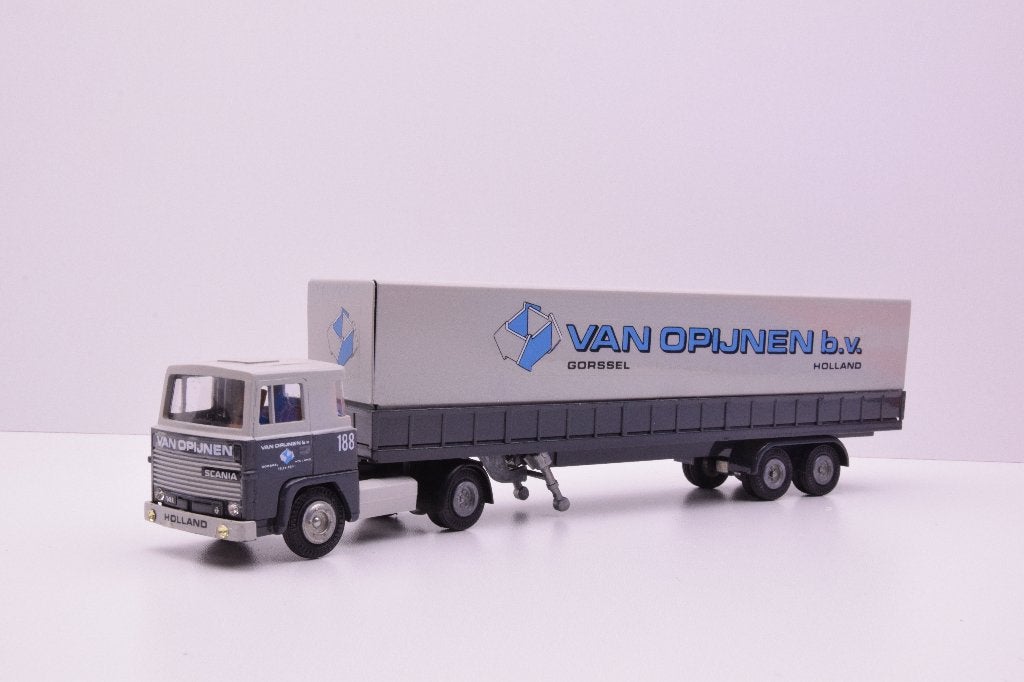 Scania 141-V8  ''  van Opijnen Gorssel ''  Tekno, Ophalen of Verzenden, Zo goed als nieuw, Bus of Vrachtwagen, Tekno