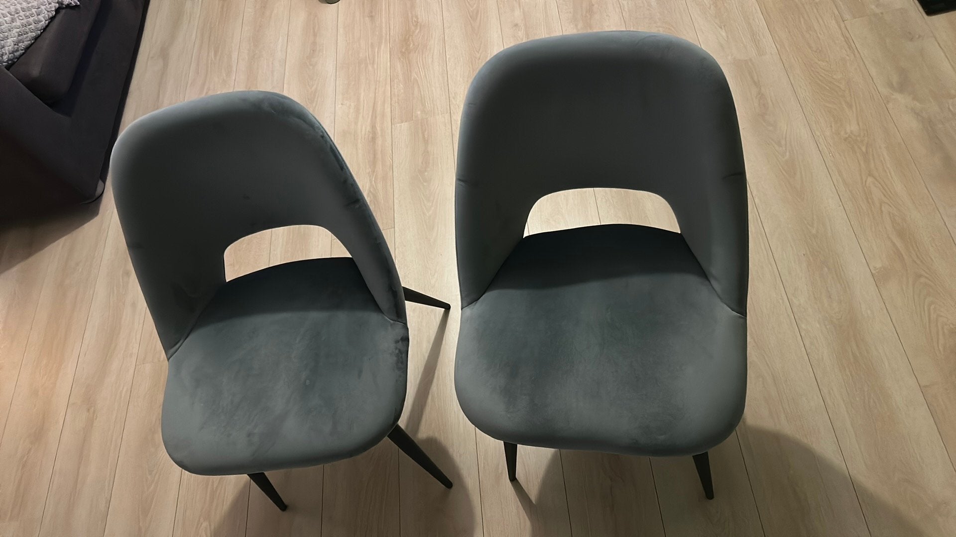 Eetkamerstoelen Avignon Blauw - Kwantum, Ophalen, Twee, Blauw, Zo goed als nieuw