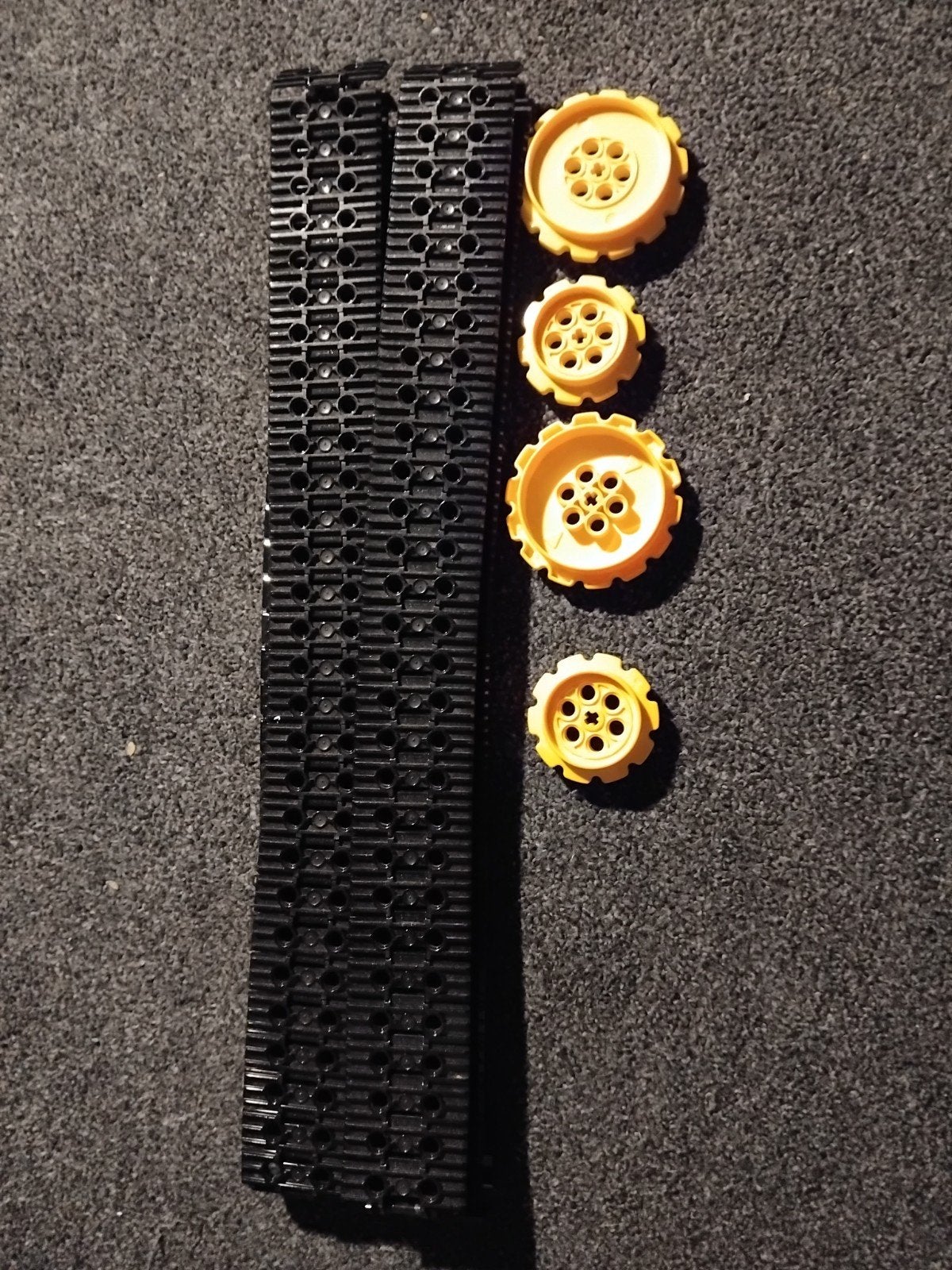 Technic lego Rupsen bijna 2 meter, Lego, Ophalen of Verzenden, Zo goed als nieuw, Losse stenen